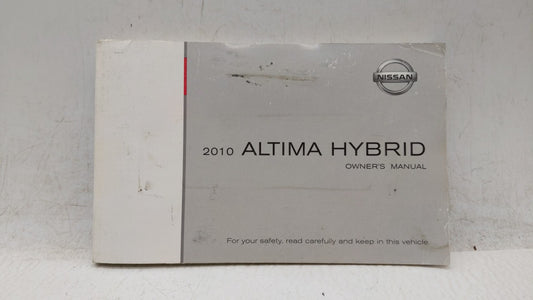 2010 Nissan Altima Owners Manual Book Guide OEM Used Auto Parts - Oemusedautoparts1.com