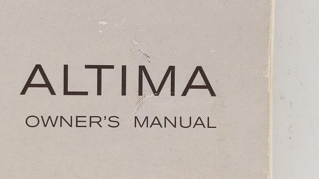 2010 Nissan Altima Owners Manual Book Guide OEM Used Auto Parts - Oemusedautoparts1.com