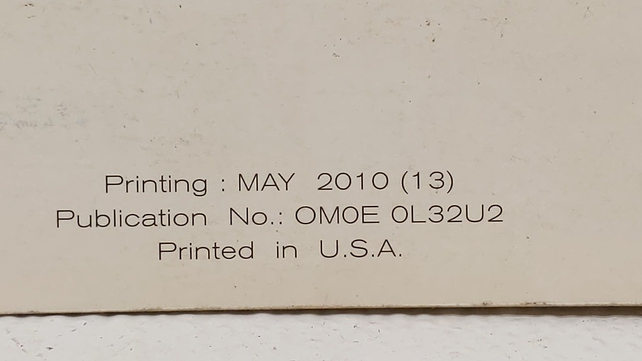 2010 Nissan Altima Owners Manual Book Guide OEM Used Auto Parts - Oemusedautoparts1.com
