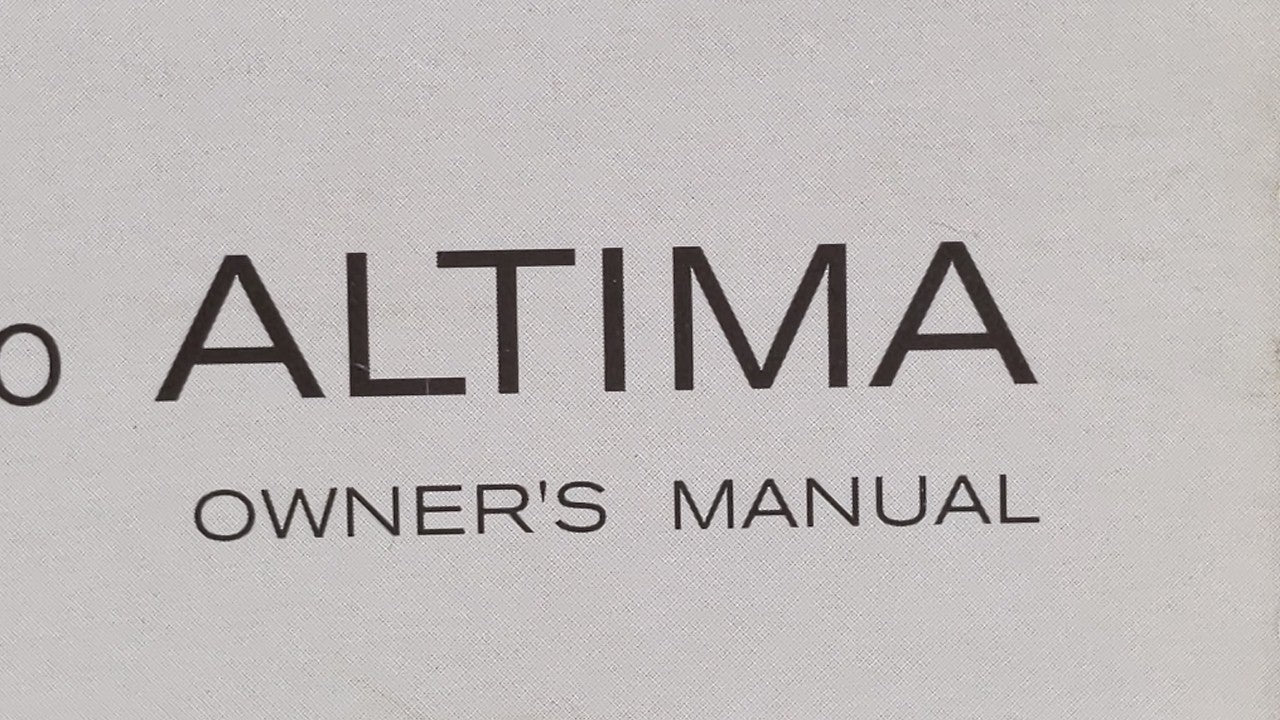 2010 Nissan Altima Owners Manual Book Guide OEM Used Auto Parts - Oemusedautoparts1.com