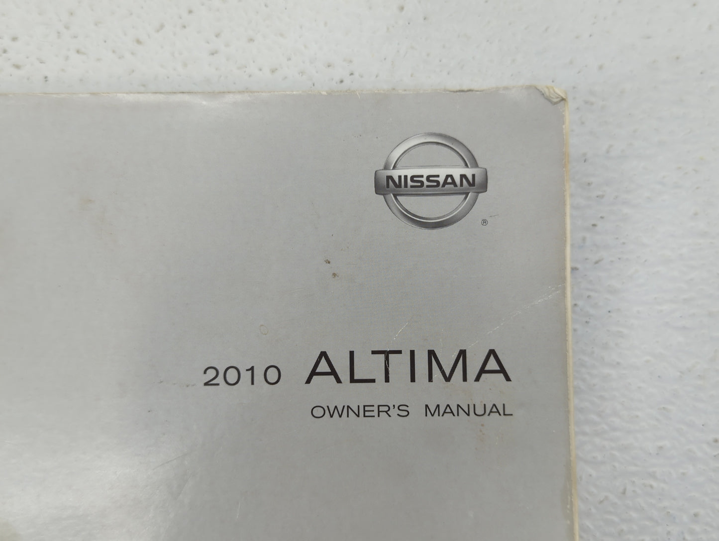 2010 Nissan Altima Owners Manual Book Guide OEM Used Auto Parts - Oemusedautoparts1.com