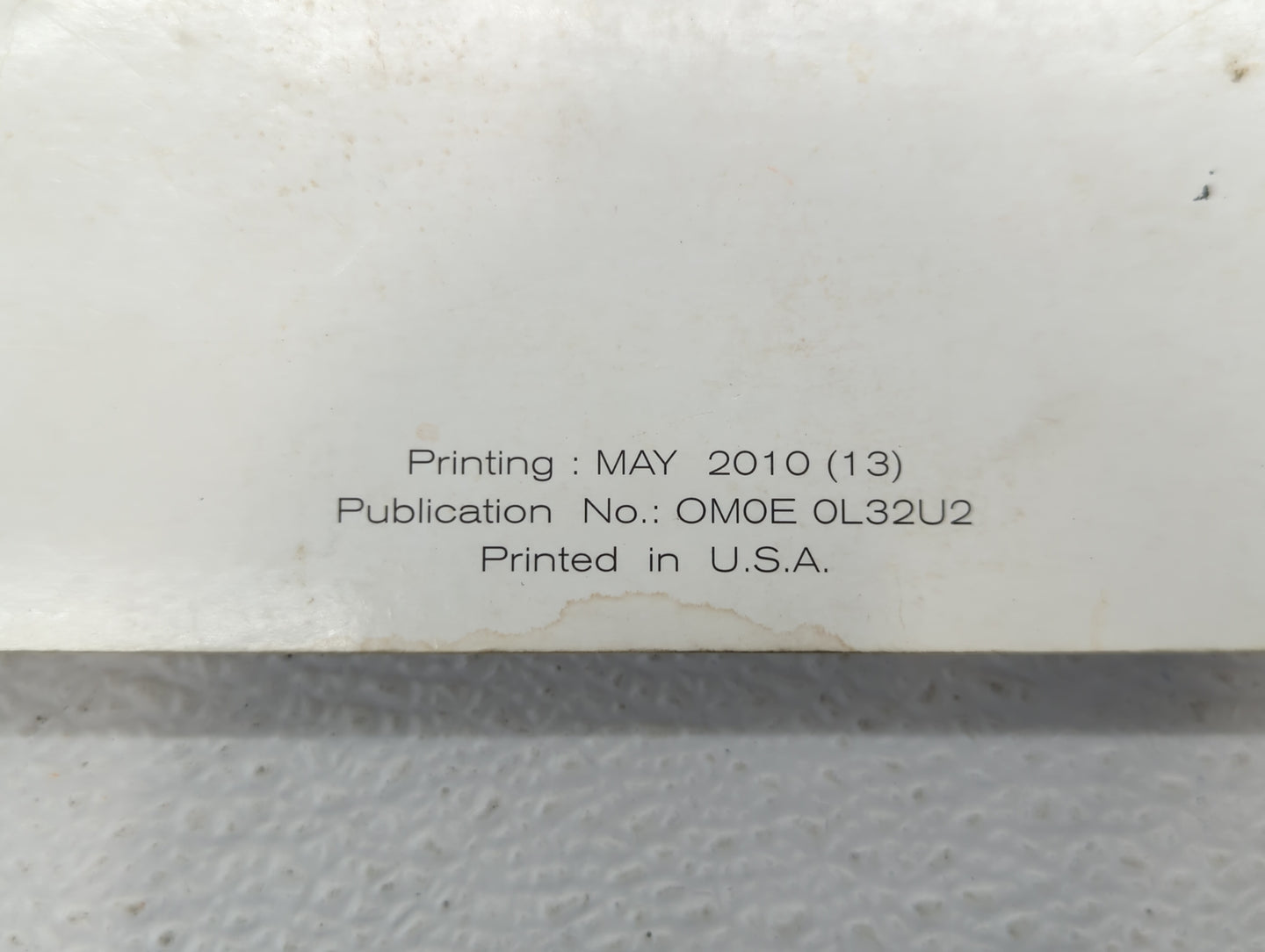 2010 Nissan Altima Owners Manual Book Guide OEM Used Auto Parts - Oemusedautoparts1.com