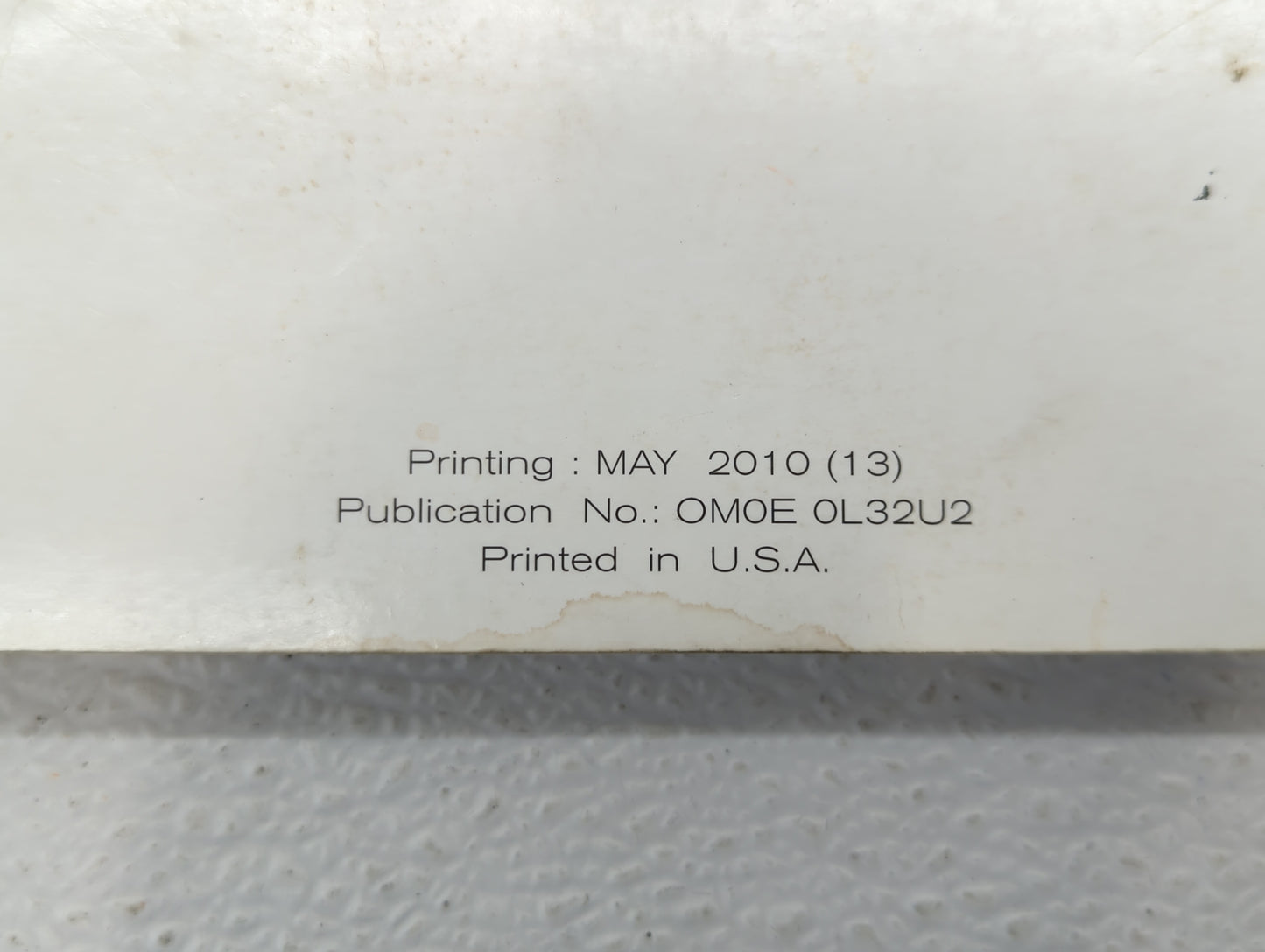 2010 Nissan Altima Owners Manual Book Guide OEM Used Auto Parts - Oemusedautoparts1.com