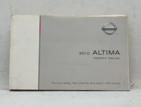 2010 Nissan Altima Owners Manual Book Guide OEM Used Auto Parts - Oemusedautoparts1.com