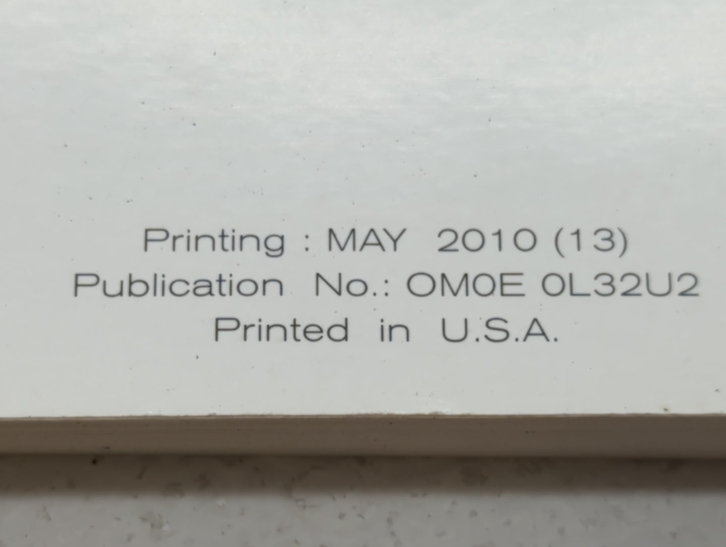 2010 Nissan Altima Owners Manual Book Guide OEM Used Auto Parts - Oemusedautoparts1.com
