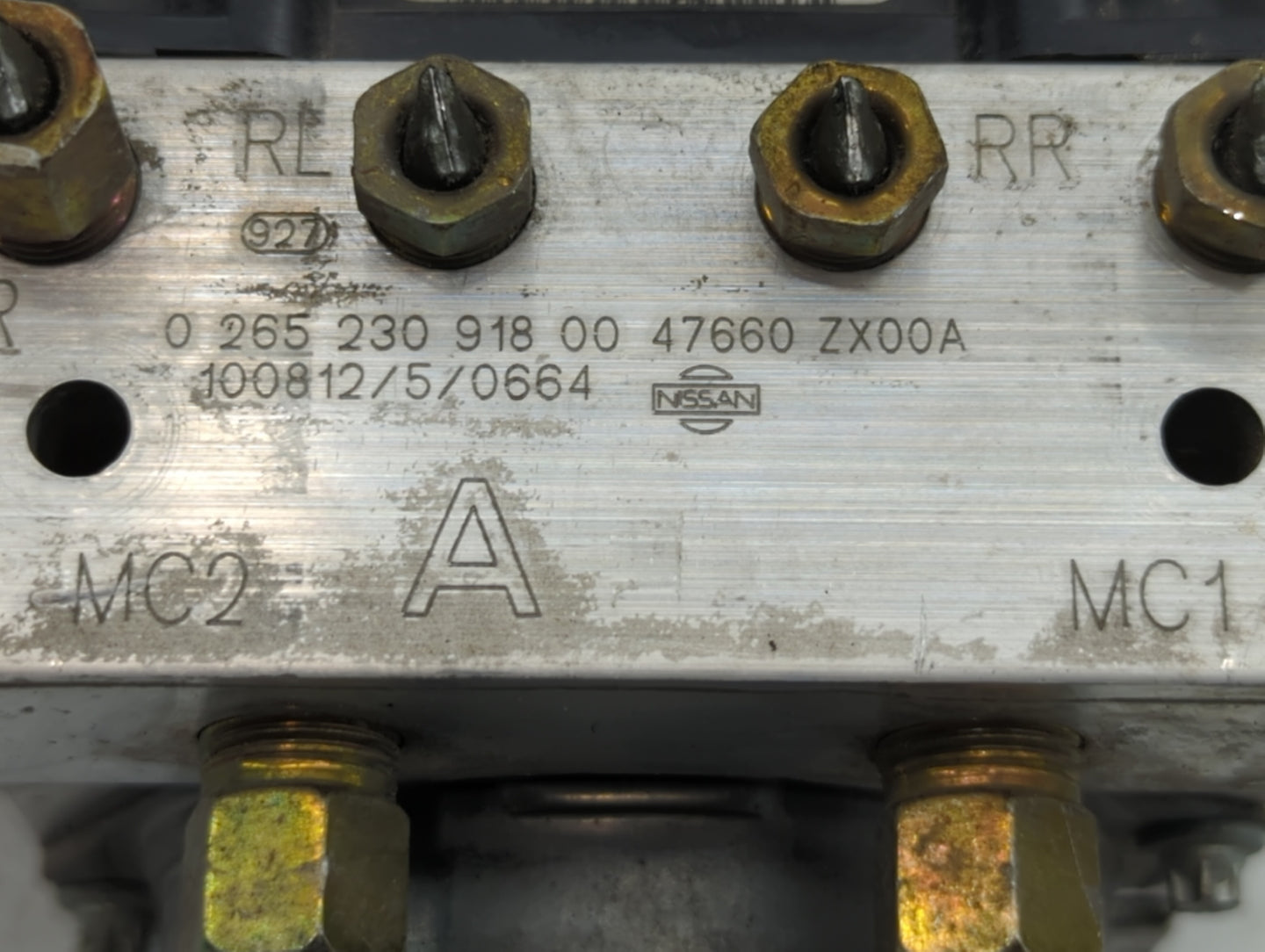 2010 Nissan Altima ABS Pump Control Module Replacement P/N:47660 ZX00A Fits OEM Used Auto Parts - Oemusedautoparts1.com