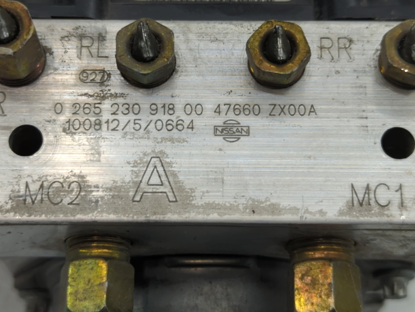 2010 Nissan Altima ABS Pump Control Module Replacement P/N:47660 ZX00A Fits OEM Used Auto Parts - Oemusedautoparts1.com
