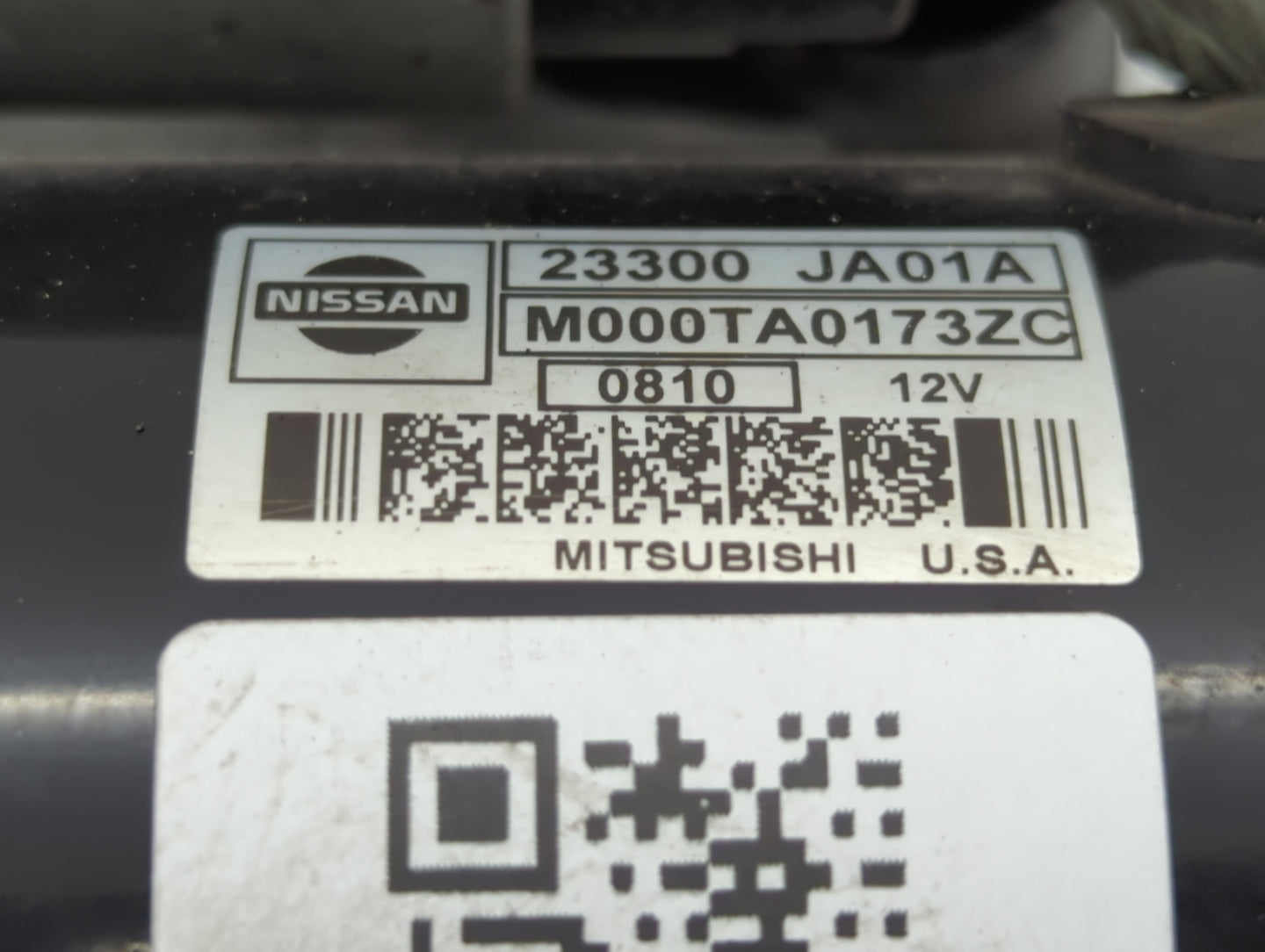 2007-2013 Nissan Altima Car Starter Motor Solenoid OEM P/N:23300 JA01A Fits Fits 2007 2008 2009 2010 2011 2012 2013 OEM Used