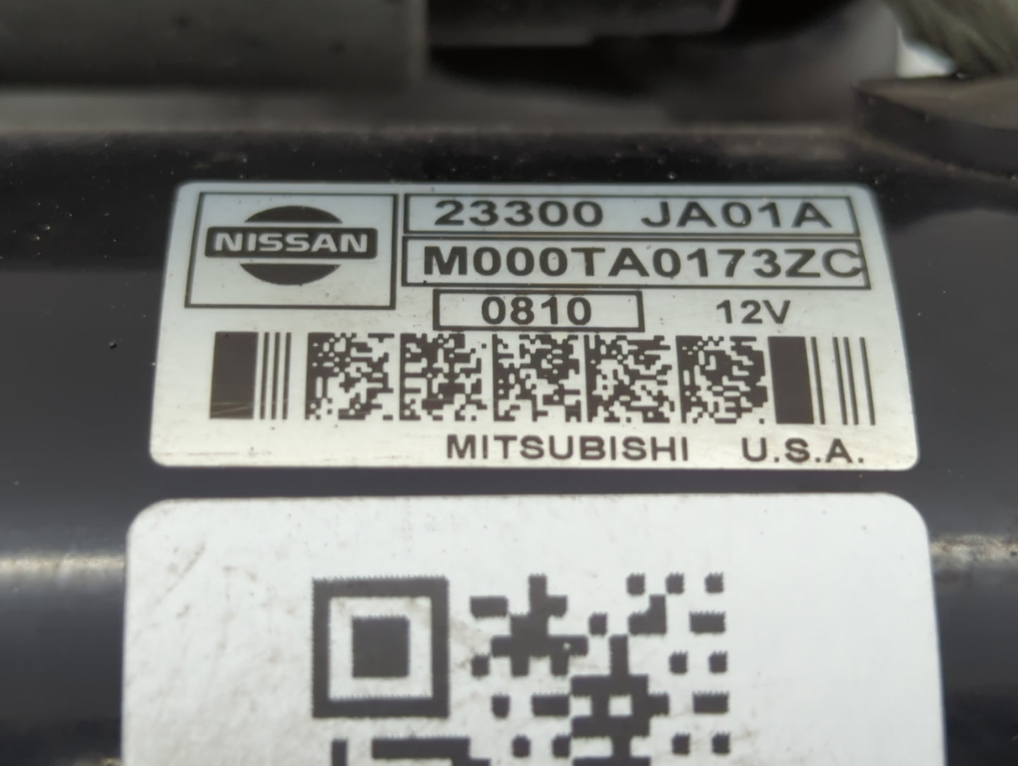 2007-2013 Nissan Altima Car Starter Motor Solenoid OEM P/N:23300 JA01A Fits Fits 2007 2008 2009 2010 2011 2012 2013 OEM Used