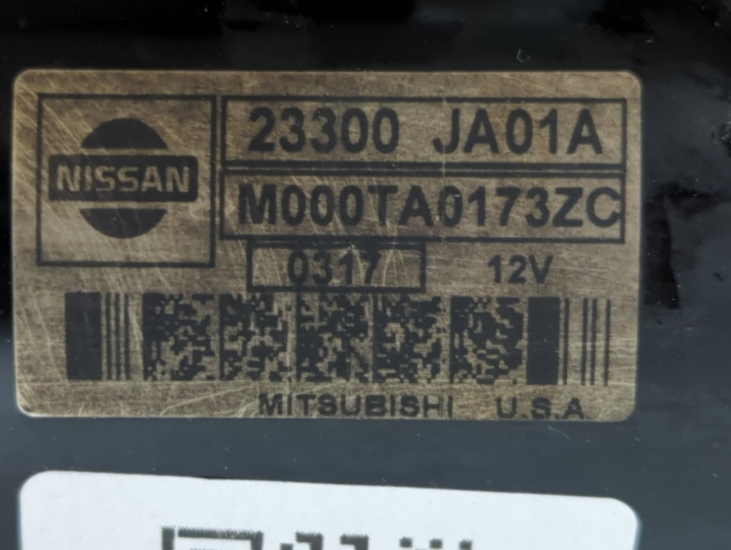 2007-2013 Nissan Altima Car Starter Motor Solenoid OEM P/N:23300 JA01A Fits Fits 2007 2008 2009 2010 2011 2012 2013 OEM Used