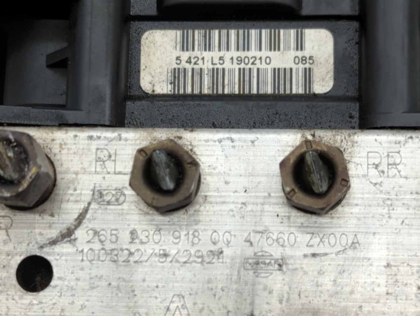 2010 Nissan Altima ABS Pump Control Module Replacement P/N:47660 ZX00A Fits OEM Used Auto Parts - Oemusedautoparts1.com