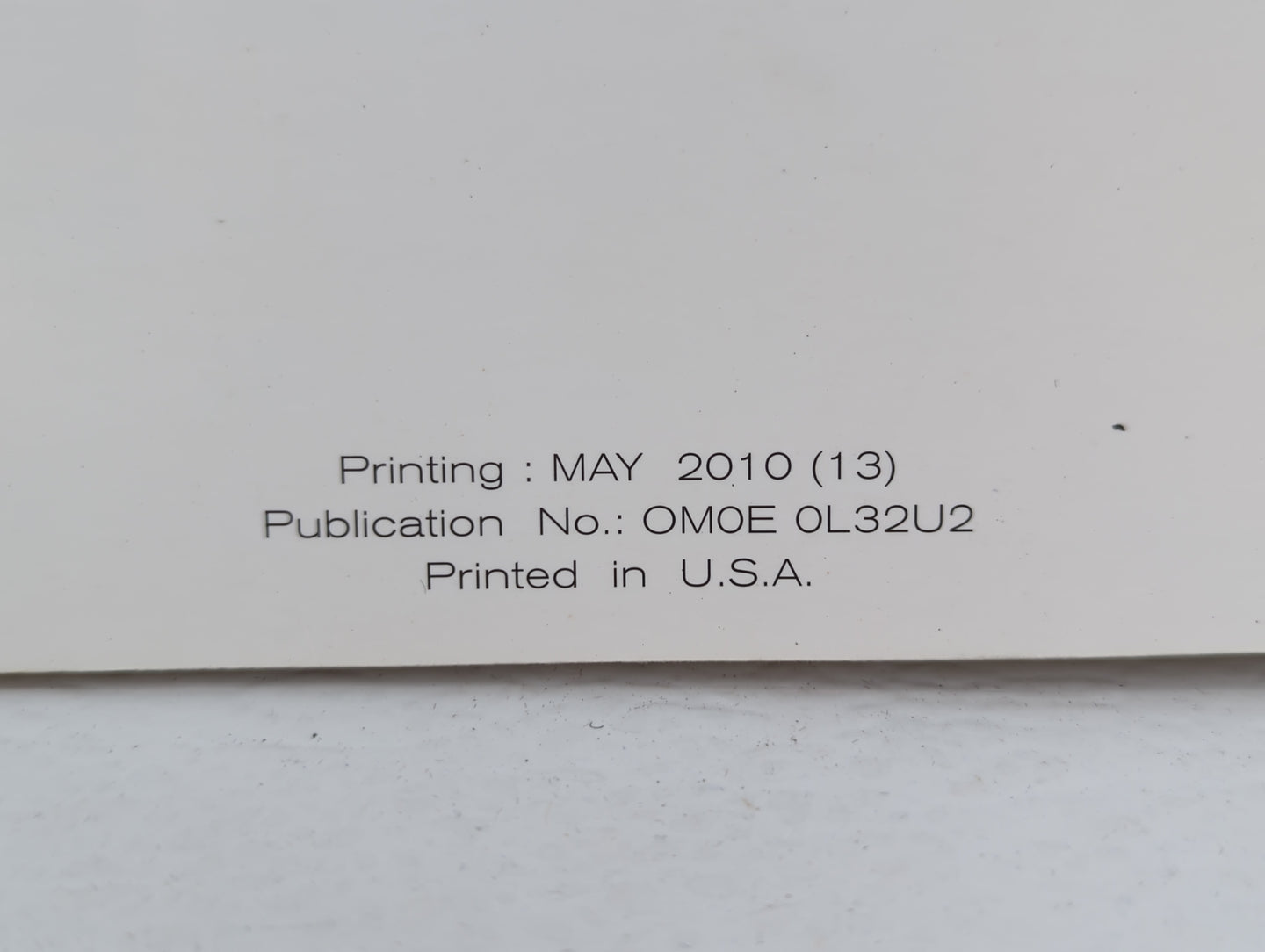 2010 Nissan Altima Owners Manual Book Guide P/N:OM0E 0L32U2 OEM Used Auto Parts - Oemusedautoparts1.com