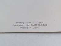 2010 Nissan Altima Owners Manual Book Guide P/N:OM0E 0L32U2 OEM Used Auto Parts - Oemusedautoparts1.com