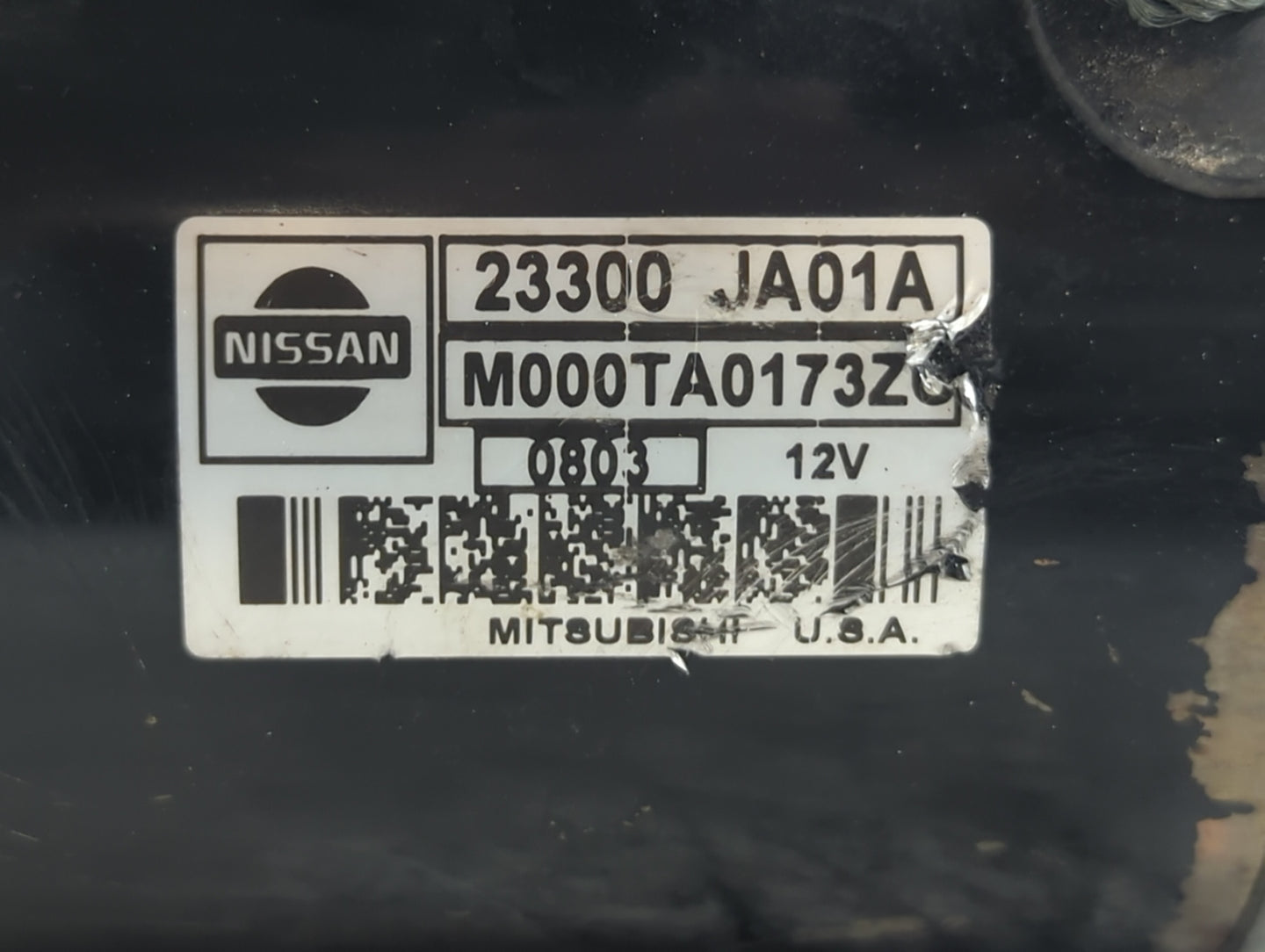 2007-2013 Nissan Altima Car Starter Motor Solenoid OEM P/N:M000TA0173ZC 23300 JA01A Fits Fits 2007 2008 2009 2010 2011 2012 