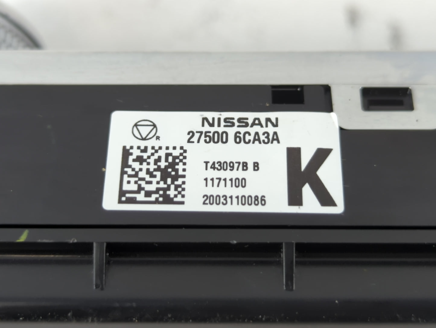 2019-2022 Nissan Altima Climate Control Module Temperature AC/Heater Replacement P/N:27500 6CA3A Fits Fits 2019 2020 2021 20