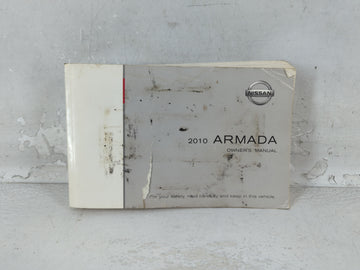 2010 Nissan Armada Owners Manual Book Guide P/N:OM0E TA60U2 OEM Used Auto Parts - Oemusedautoparts1.com