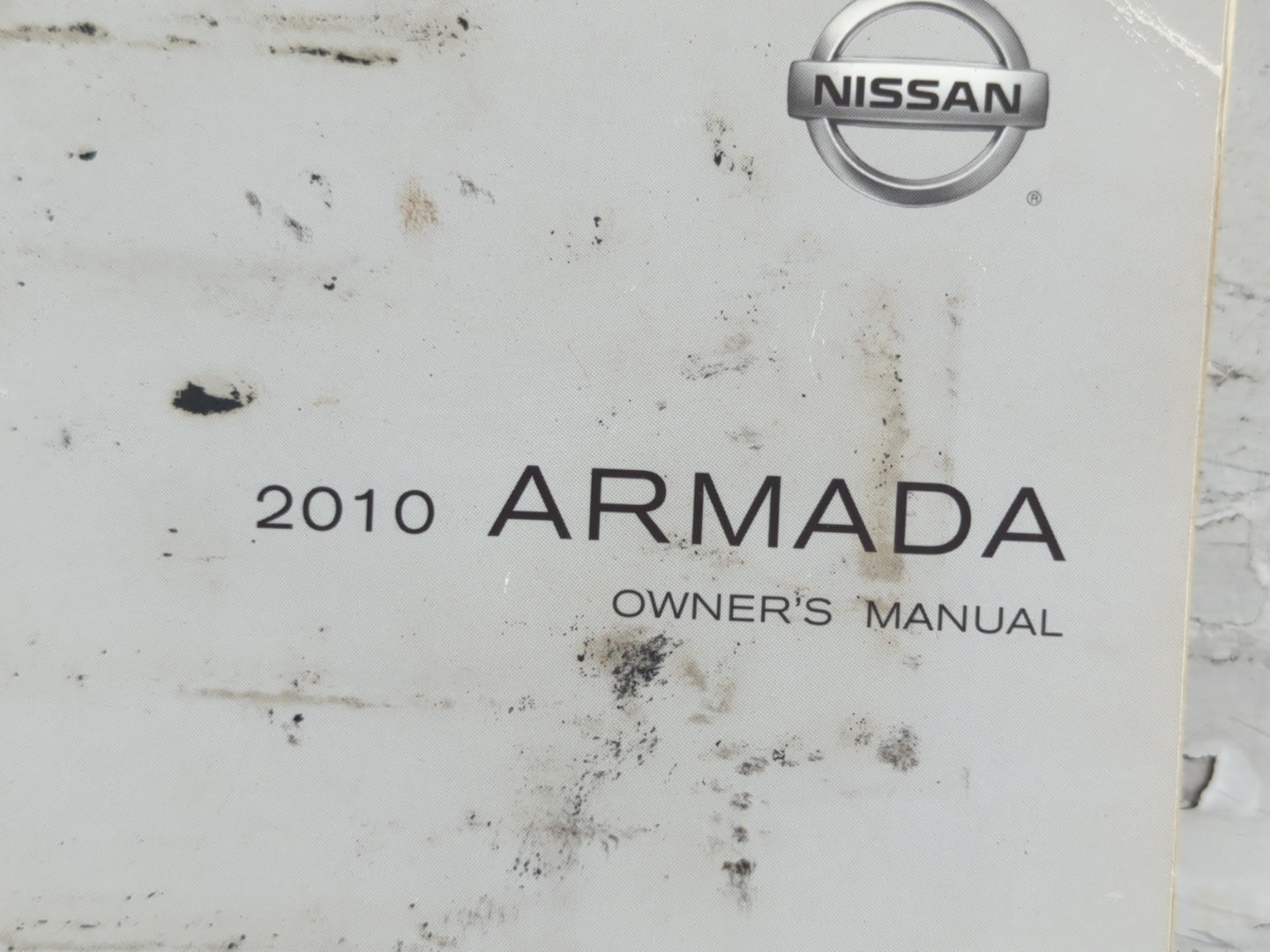 2010 Nissan Armada Owners Manual Book Guide P/N:OM0E TA60U2 OEM Used Auto Parts - Oemusedautoparts1.com