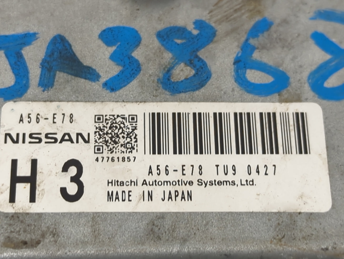 2010 Nissan Cube PCM Engine Control Computer ECU ECM PCU OEM P/N:A56-E78 Fits OEM Used Auto Parts - Oemusedautoparts1.com