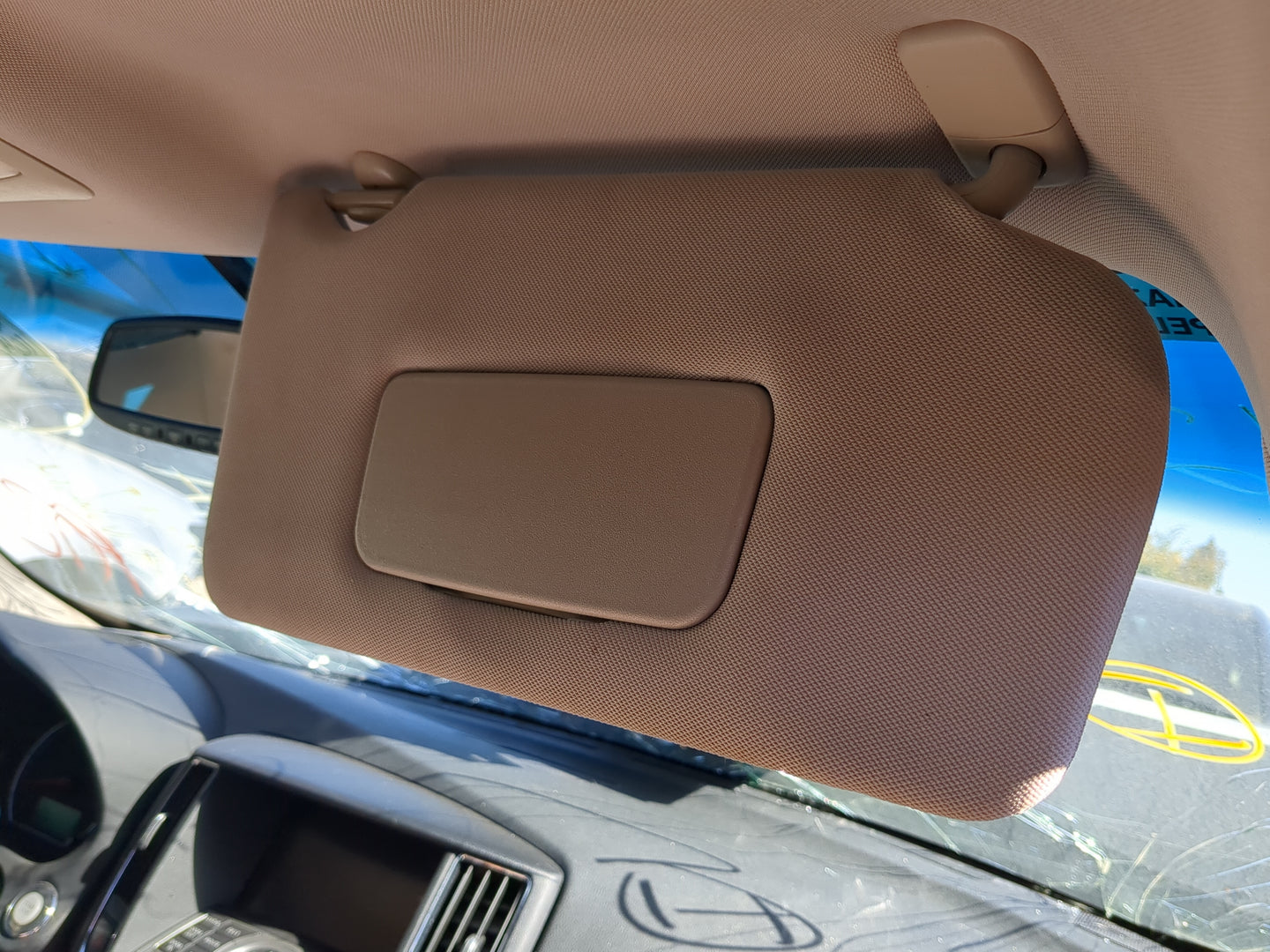 2009-2012 Nissan Maxima Sun Visor Shade Replacement Passenger Right Mirror Fits Fits 2009 2010 2011 2012 OEM Used Auto Parts