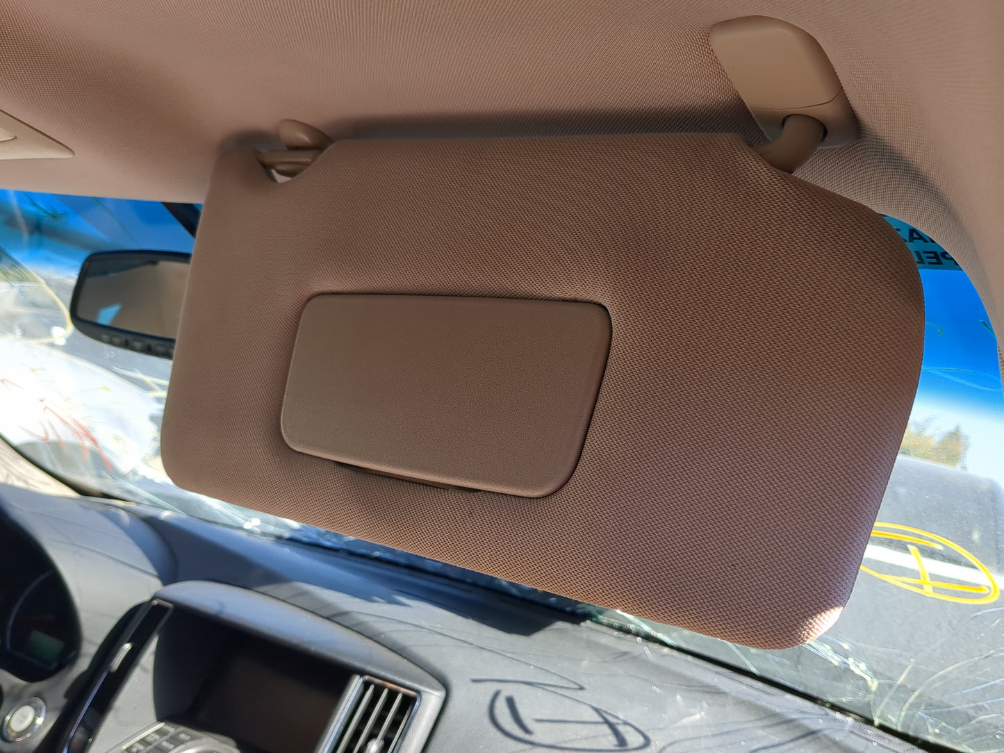 2009-2012 Nissan Maxima Sun Visor Shade Replacement Passenger Right Mirror Fits Fits 2009 2010 2011 2012 OEM Used Auto Parts