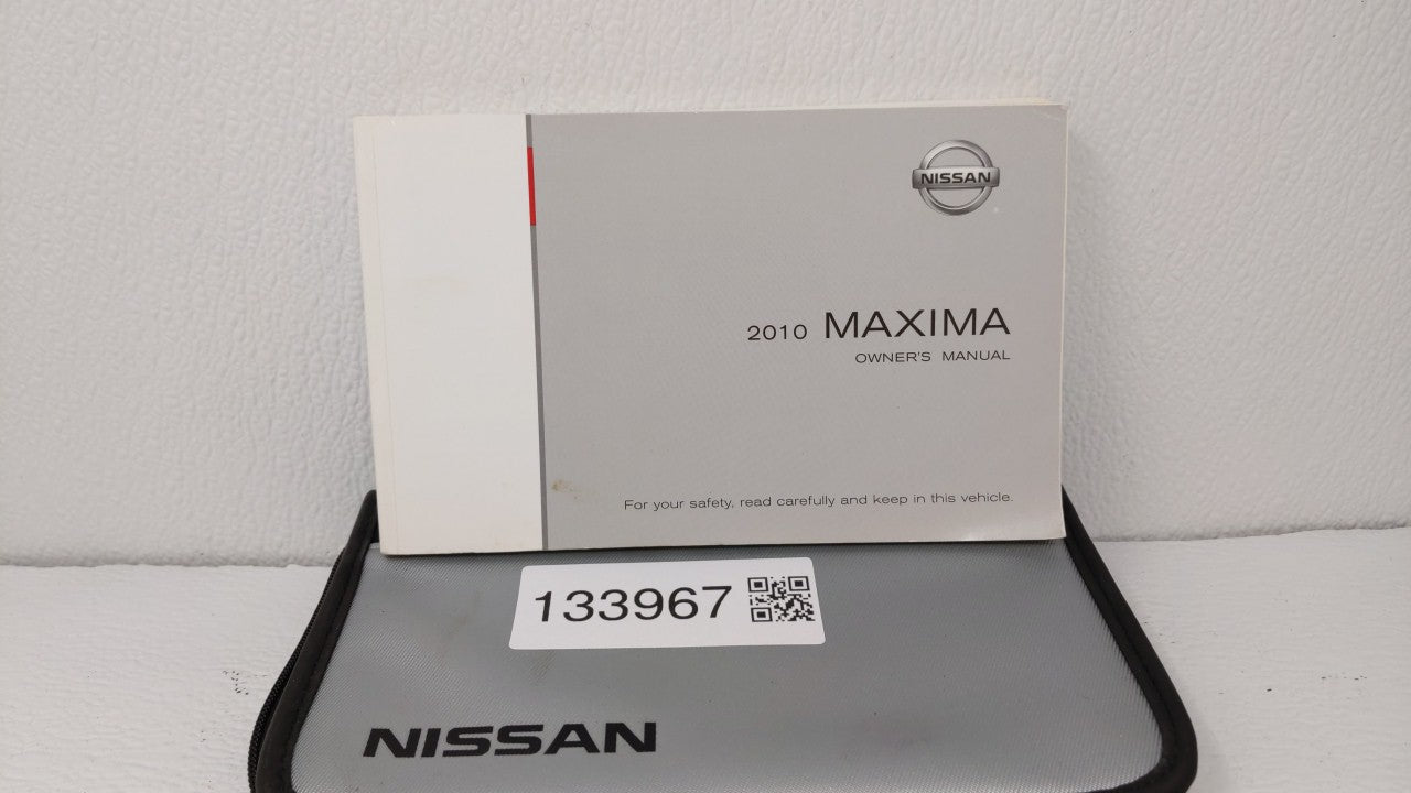 2010 Nissan Maxima Owners Manual Book Guide OEM Used Auto Parts - Oemusedautoparts1.com