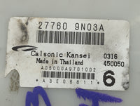 2009-2010 Nissan Maxima Temperature Control Module 27760 9n03a - Oemusedautoparts1.com