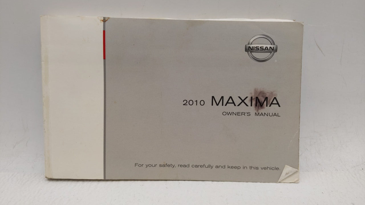 2010 Nissan Maxima Owners Manual Book Guide OEM Used Auto Parts - Oemusedautoparts1.com