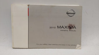 compare product 2010 Nissan Maxima Owners Manual Book Guide OEM Used Auto Parts