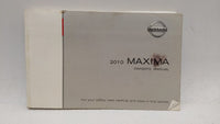 2010 Nissan Maxima Owners Manual Book Guide OEM Used Auto Parts - Oemusedautoparts1.com