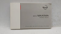 2010 Nissan Maxima Owners Manual Book Guide OEM Used Auto Parts - Oemusedautoparts1.com