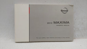 compare product 2010 Nissan Maxima Owners Manual Book Guide OEM Used Auto Parts