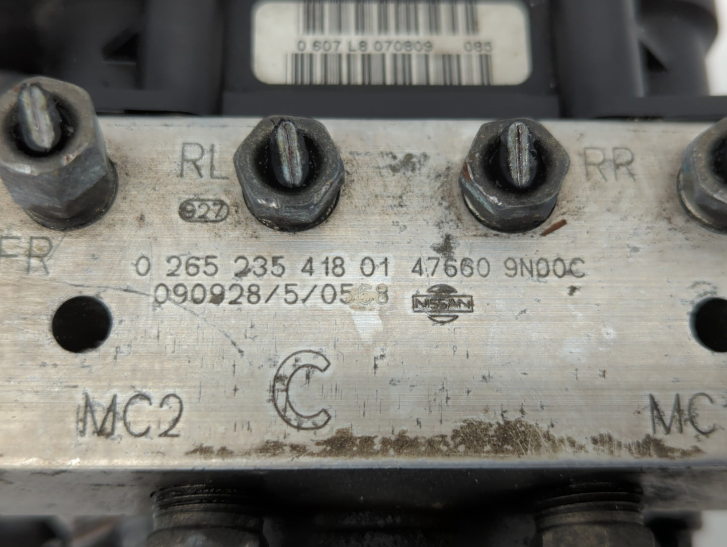 2009-2010 Nissan Maxima ABS Pump Control Module Replacement P/N:476609N00C 47660-9N00C Fits Fits 2009 2010 OEM Used Auto Par