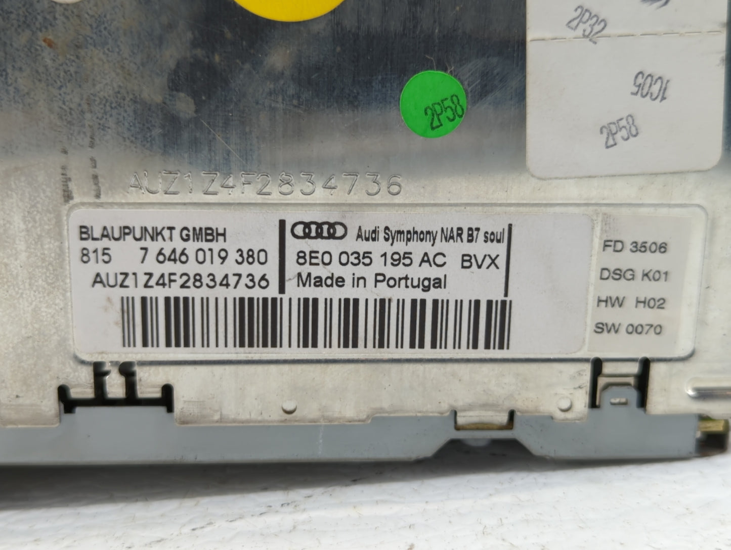 2010-2014 Nissan Maxima Radio AM FM Cd Player Receiver Replacement P/N:28185 3KA1A 2591A 1SX5D Fits OEM Used Auto Parts - Oe