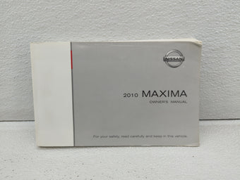 compare product 2010 Nissan Maxima Owners Manual Book Guide OEM Used Auto Parts