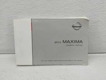 2010 Nissan Maxima Owners Manual Book Guide OEM Used Auto Parts - Oemusedautoparts1.com