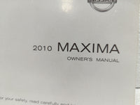 2010 Nissan Maxima Owners Manual Book Guide OEM Used Auto Parts - Oemusedautoparts1.com