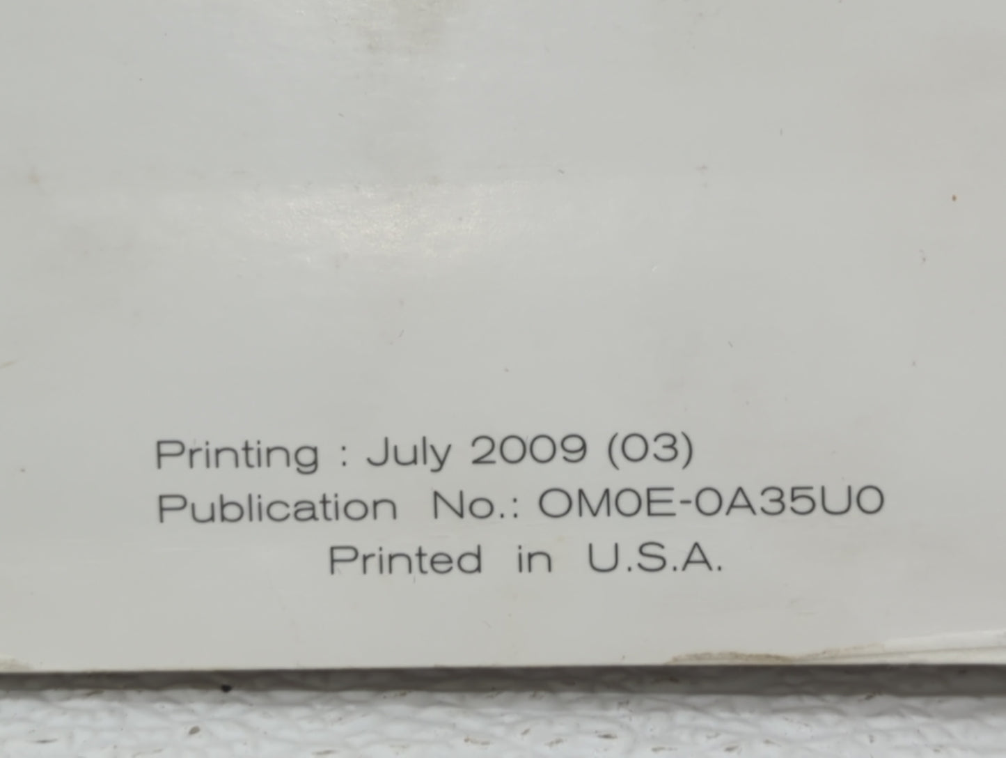 2010 Nissan Maxima Owners Manual Book Guide OEM Used Auto Parts - Oemusedautoparts1.com