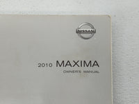 2010 Nissan Maxima Owners Manual Book Guide OEM Used Auto Parts - Oemusedautoparts1.com