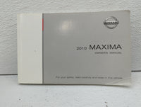 2010 Nissan Maxima Owners Manual Book Guide OEM Used Auto Parts - Oemusedautoparts1.com