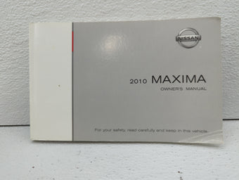 compare product 2010 Nissan Maxima Owners Manual Book Guide OEM Used Auto Parts