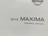2010 Nissan Maxima Owners Manual Book Guide OEM Used Auto Parts - Oemusedautoparts1.com
