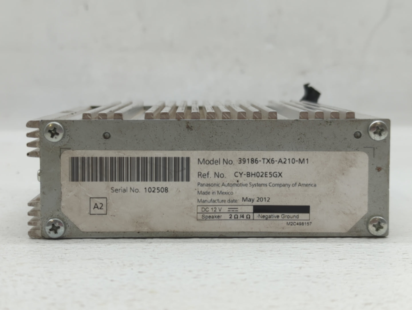 2010-2011 Nissan Maxima Radio AM FM Cd Player Receiver Replacement P/N:25915 ZX74A 25915 ZX72C, 2591A ZX77D Fits Fits 2010 2