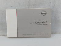 2010 Nissan Maxima Owners Manual Book Guide OEM Used Auto Parts - Oemusedautoparts1.com