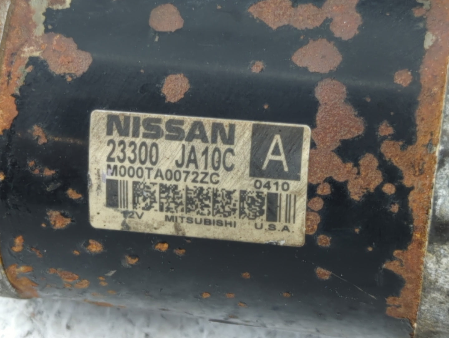 2009-2014 Nissan Maxima Car Starter Motor Solenoid OEM P/N:M000TA0072ZC 23300 JA10C Fits OEM Used Auto Parts - Oemusedautopa
