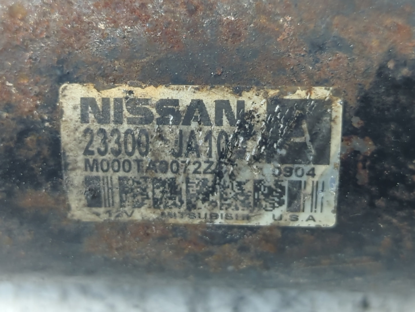 2009-2014 Nissan Maxima Car Starter Motor Solenoid OEM P/N:M000TA0072 23300 JA10C Fits OEM Used Auto Parts - Oemusedautopart