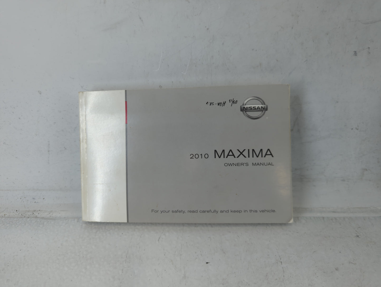 2010 Nissan Maxima Owners Manual Book Guide P/N:OM0E-0A35U0 OEM Used Auto Parts - Oemusedautoparts1.com