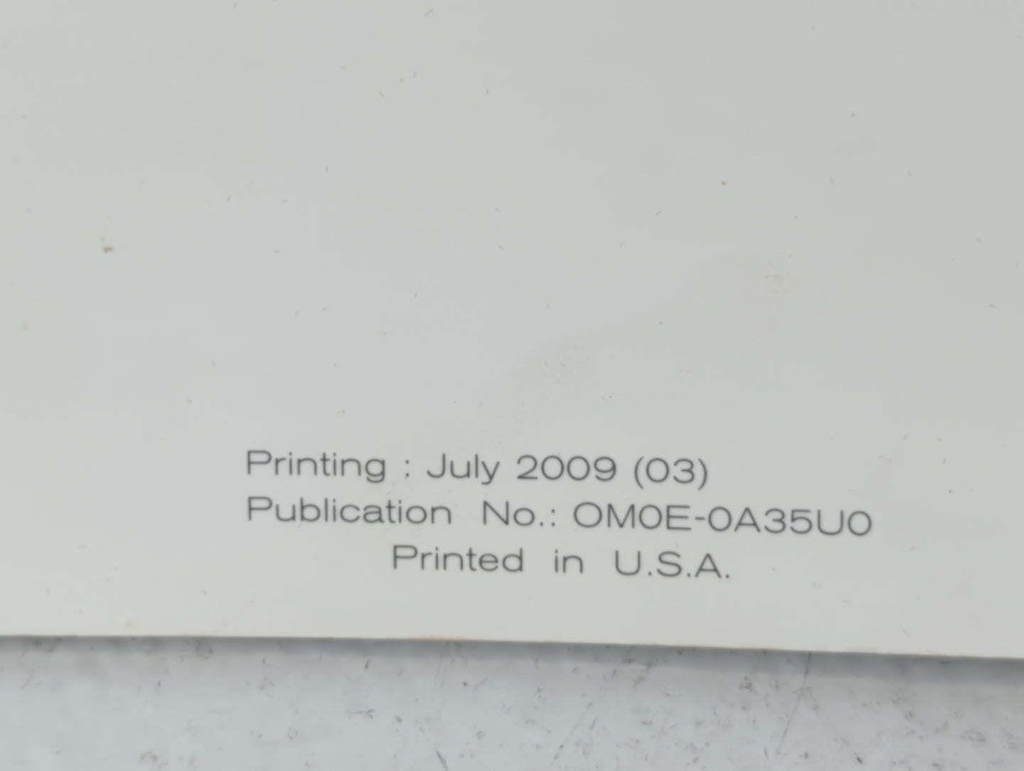 2010 Nissan Maxima Owners Manual Book Guide P/N:OM0E-0A35U0 OEM Used Auto Parts - Oemusedautoparts1.com