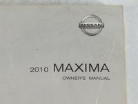 2010 Nissan Maxima Owners Manual Book Guide P/N:OM0E-0A35U0 OEM Used Auto Parts - Oemusedautoparts1.com