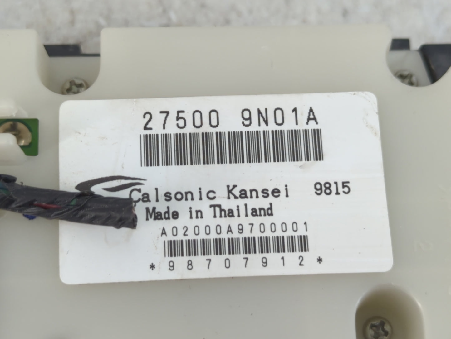 2009-2014 Nissan Maxima Climate Control Module Temperature AC/Heater Replacement P/N:27500 9N01A Fits OEM Used Auto Parts - 