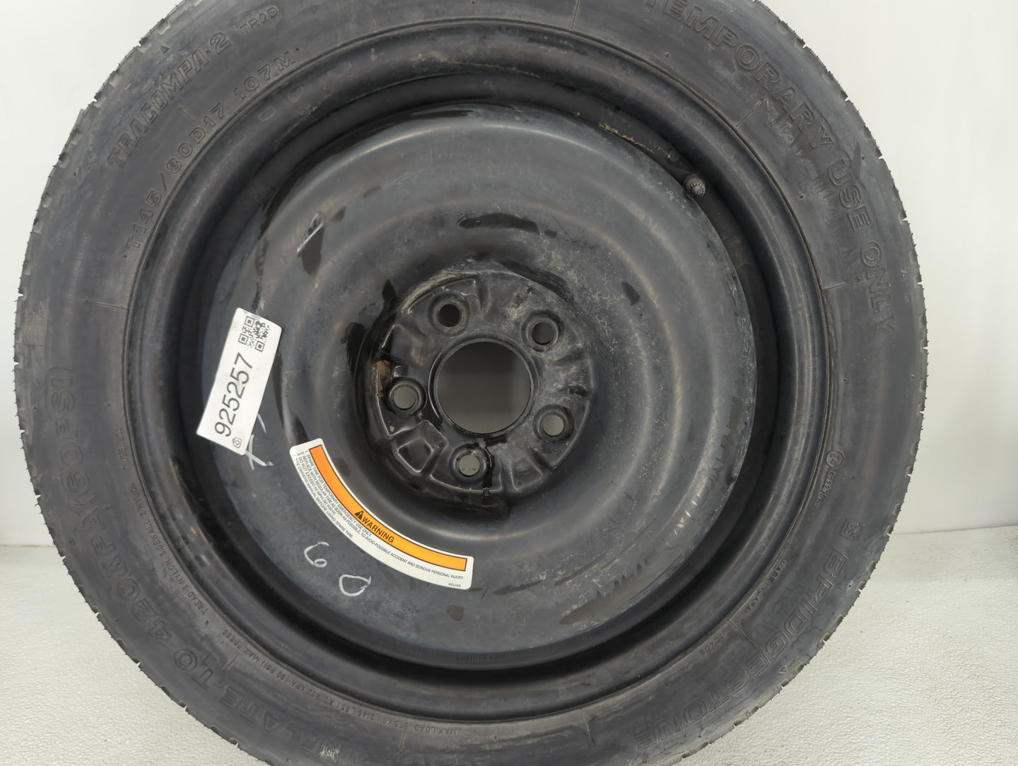2004-2022 Nissan Maxima Spare Donut Tire Wheel Rim Oem - Oemusedautoparts1.com